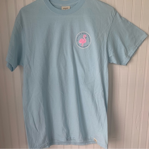 Simply Southern Light Blue Tee - Picture 6 of 6